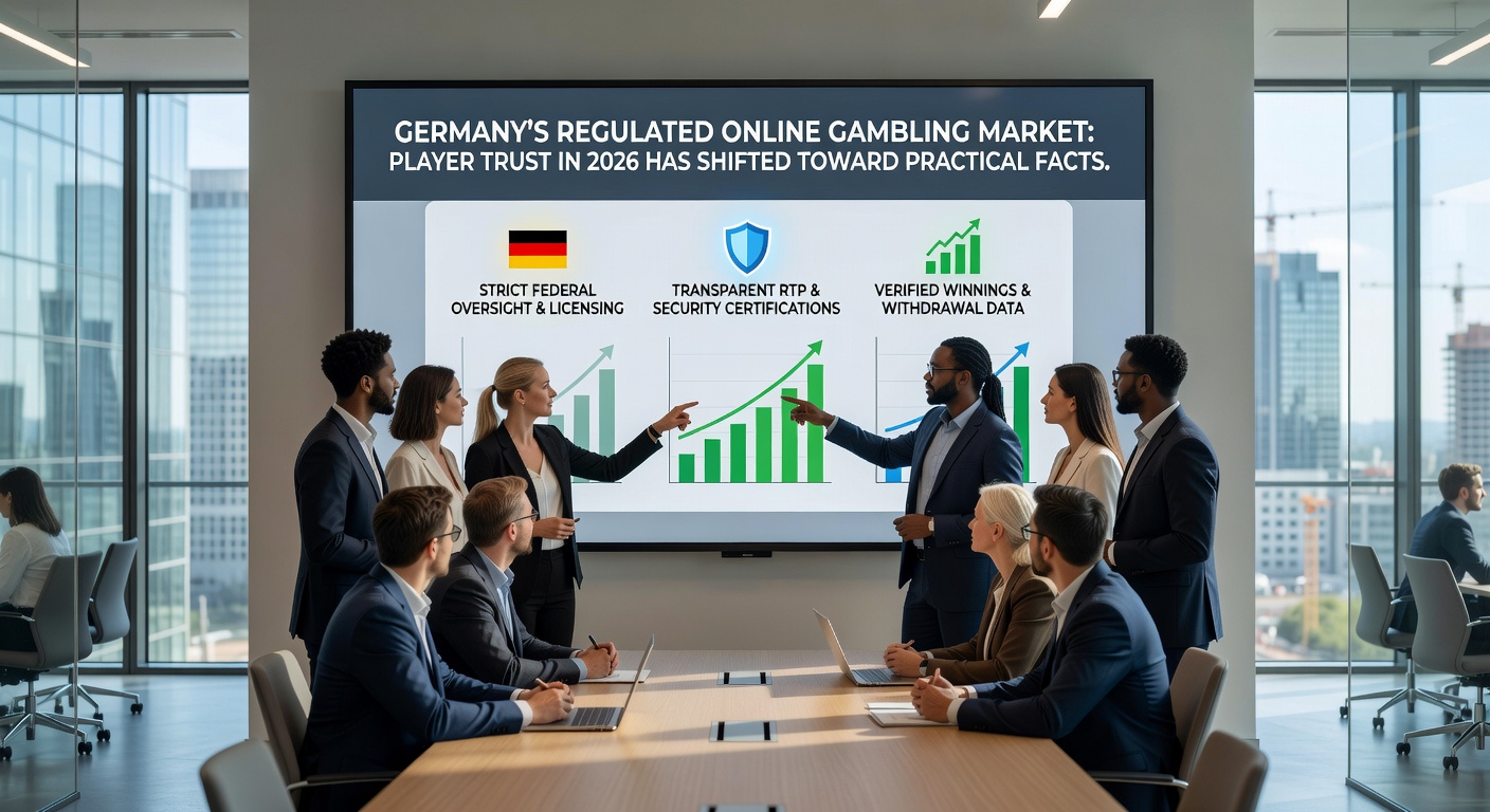 Illustration der regulatorischen Entwicklung und Quartalsberichte im deutschen Glücksspielmarkt 2026