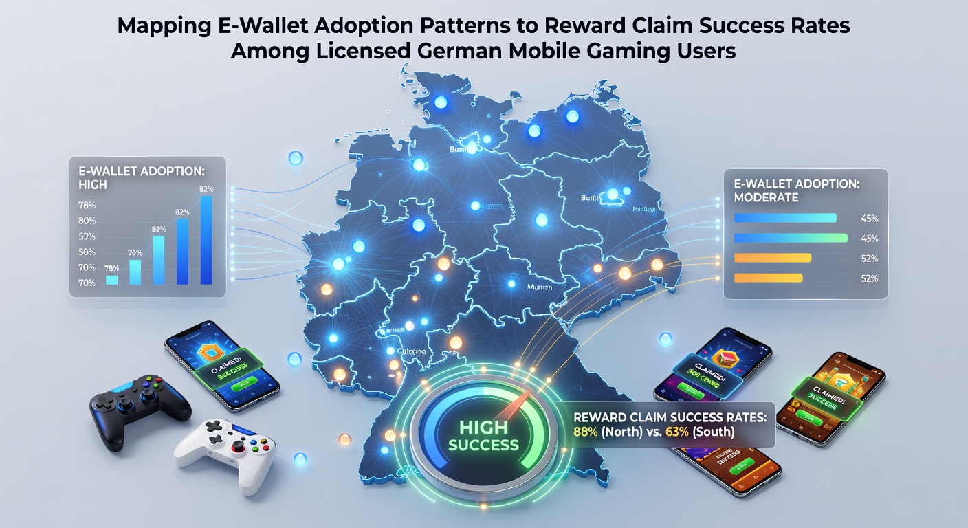 Darstellung von E-Wallet-Adoptionsmustern und Belohnungseinlösungsraten in deutschen Mobile-Gaming-Apps