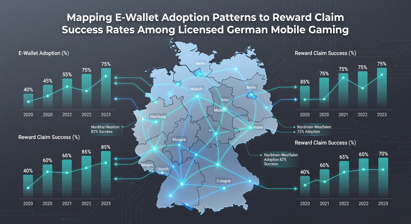 Grafik zur Korrelation von E-Wallet-Nutzung und Belohnungserfolgsraten bei Mobile-Gamern