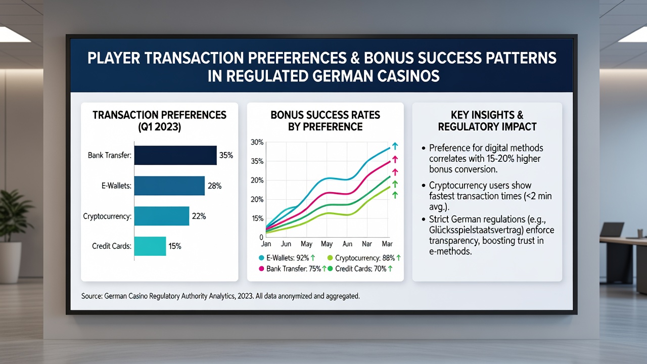 Grafik mit Erfolgsraten nach Transaktionsmethode in deutschen Casino-Anwendungen