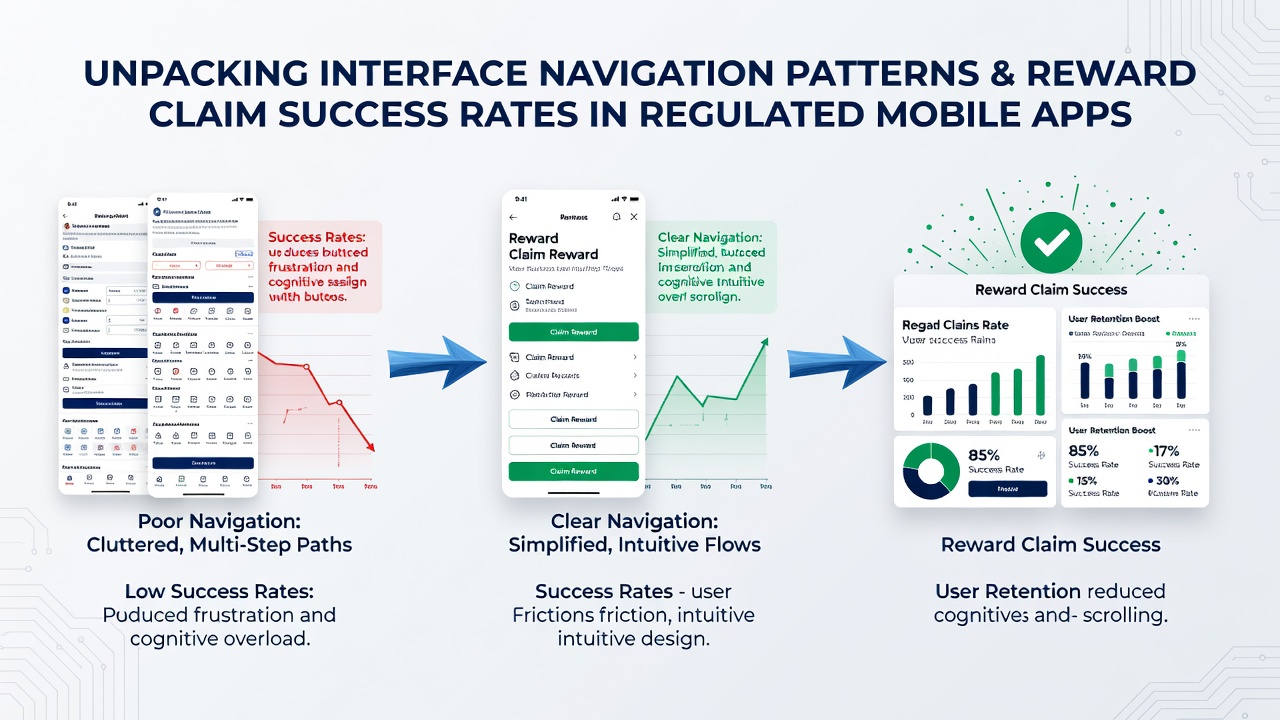 Darstellung von Nutzerinteraktionen mit Belohnungs-Claim-Funktionen in einer deutschen Mobile-Gaming-App, Fokus auf Navigationsfluss